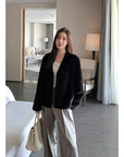 Louvre II Imported Simple Whole Mink Short Coat - variant_title