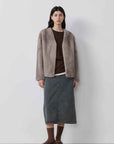 Louvre II Imported Simple Whole Mink Short Coat - variant_title