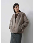Louvre II Imported Simple Whole Mink Short Coat - variant_title