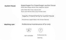 Fireladyfur Louvre mink V-neck jacket materials and professional care instructions