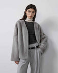 Louvre Mink V - Neck Jacket - variant_title