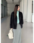 Louvre Mink V - Neck Jacket - variant_title