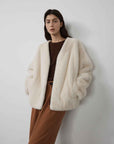 Louvre Mink V - Neck Jacket - variant_title