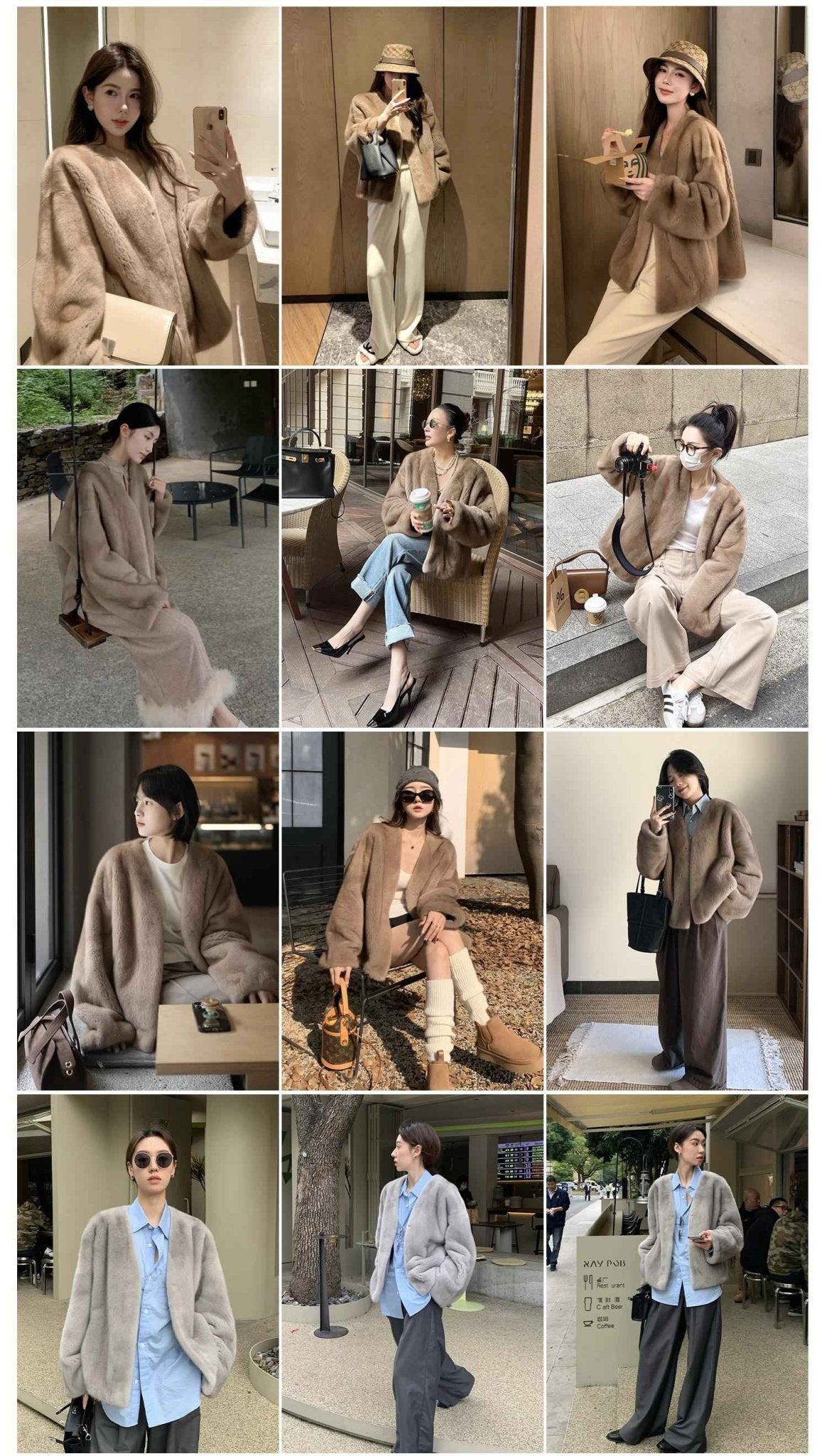 Louvre Mink V - Neck Jacket - variant_title