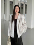 Louvre Mink V - Neck Jacket - variant_title