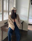 Louvre Mink V - Neck Jacket - variant_title