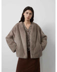 Louvre Mink V - Neck Jacket - variant_title