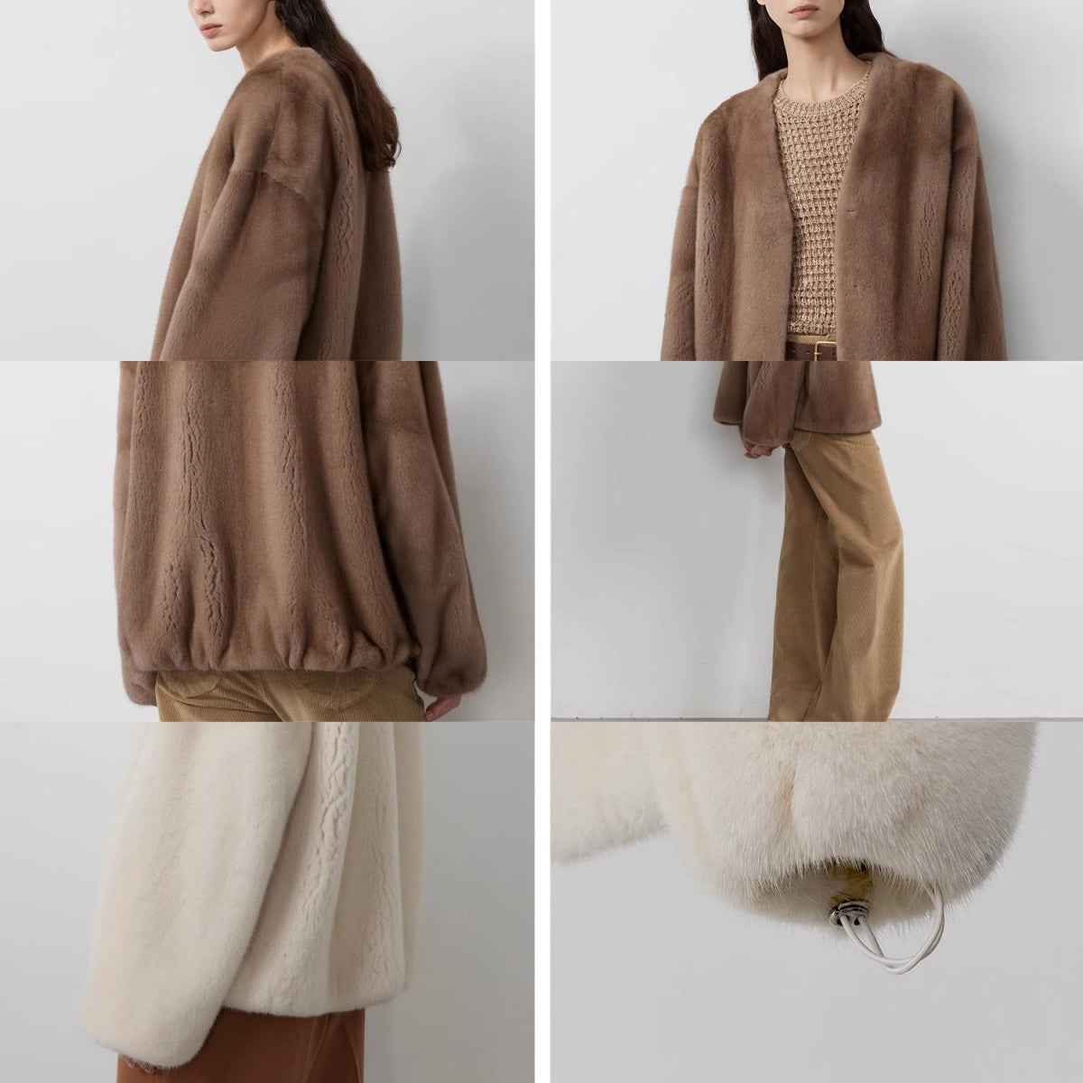 Louvre Mink V - Neck Jacket - variant_title