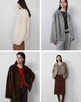 Louvre Mink V - Neck Jacket - variant_title