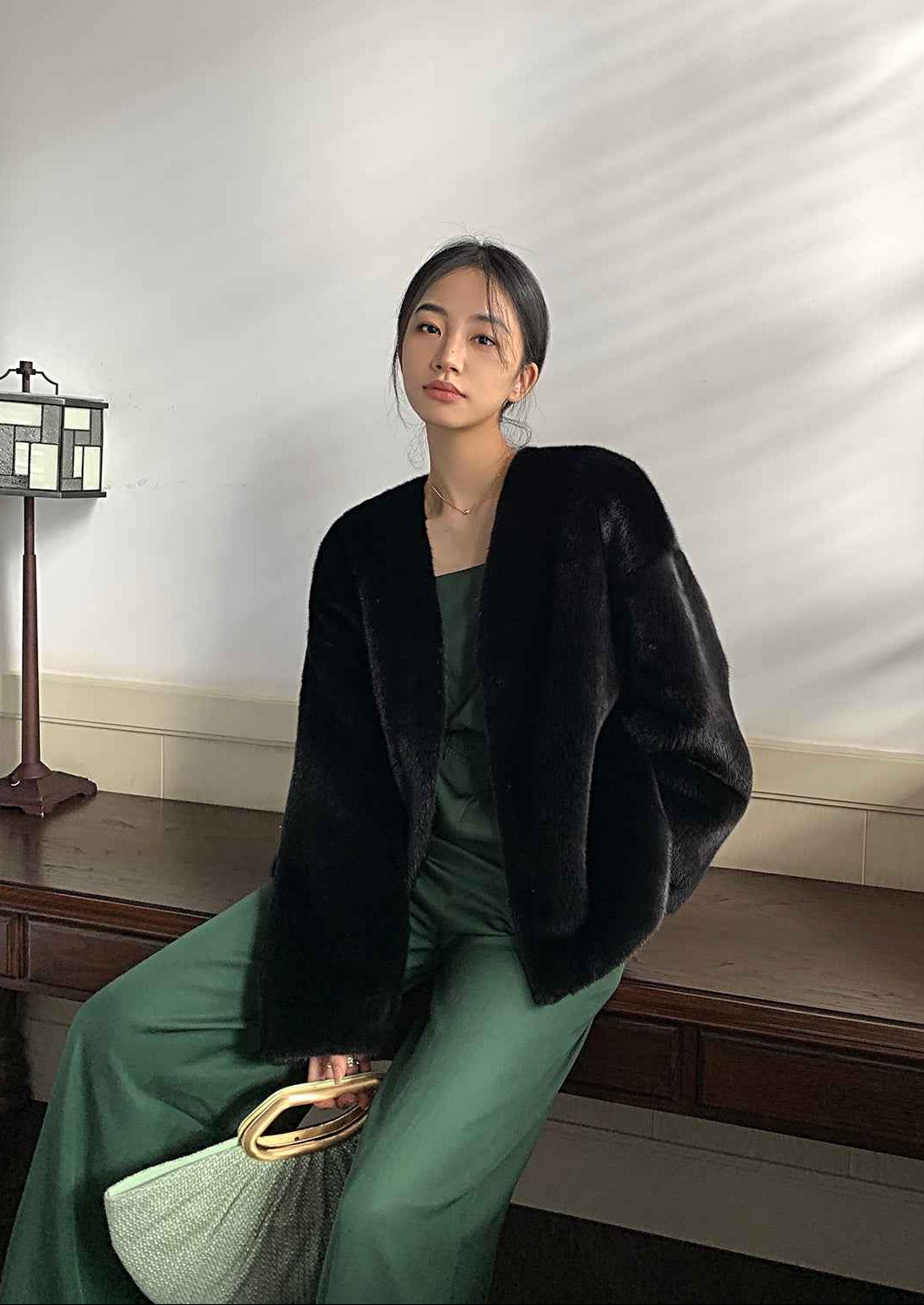 Louvre Mink V - Neck Jacket - variant_title