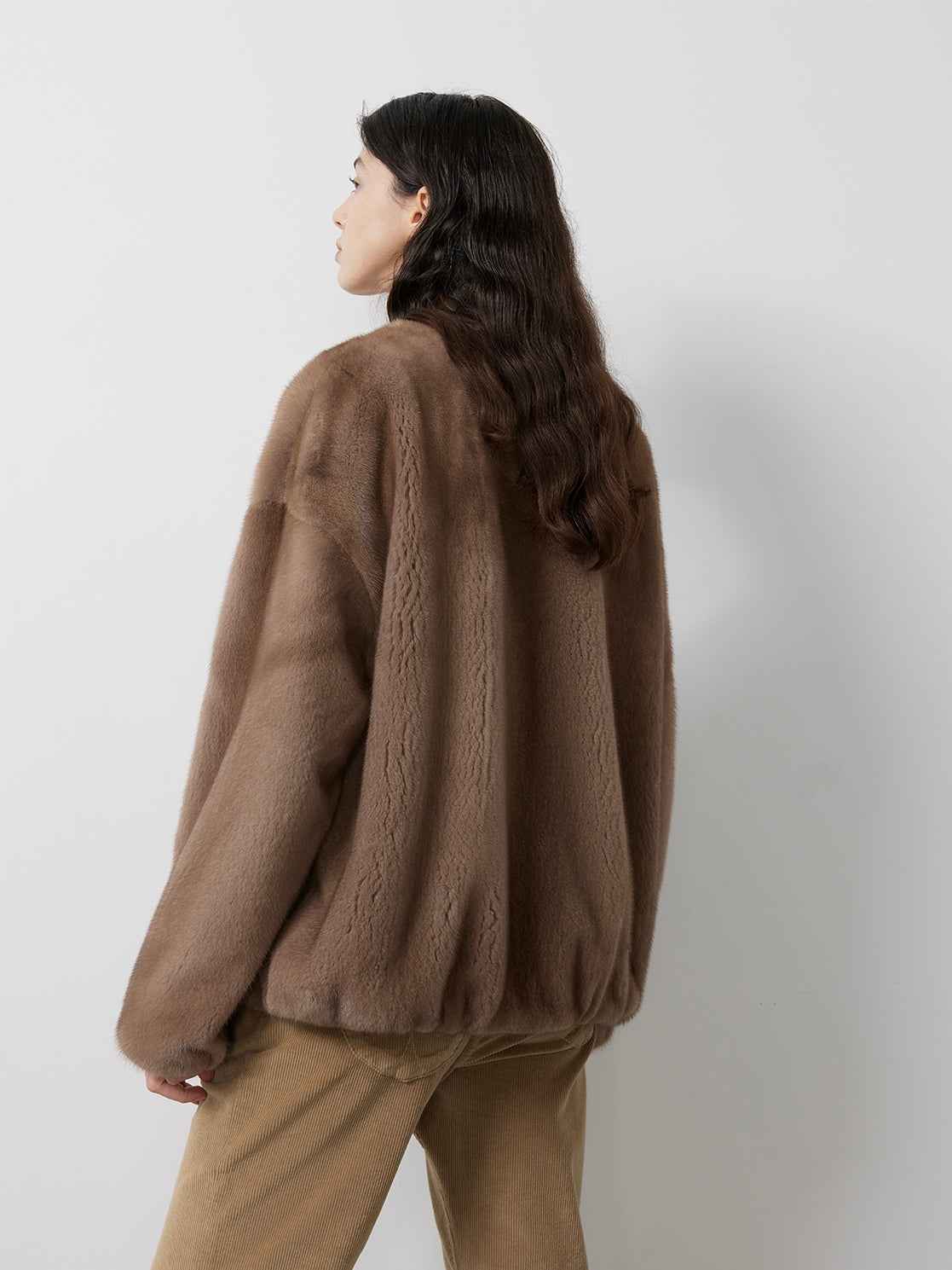 Louvre Mink V - Neck Jacket - variant_title