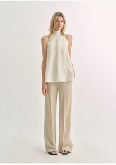 Luxury mulberry silk wrinkle - resistant small high collar A - line sleeveless top vest for women - variant_title