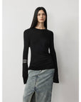 Lyocell wool stretch comfortable breathable fit minimalist solid color long - sleeved T-shirt - variant_title