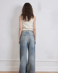 "Magic Dream" Retro Modern Washed Chicken Claw Wrinkled Jeans Women's Spacious Straight Wide Leg Pants - variant_title