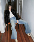 "Magic Dream" Retro Modern Washed Chicken Claw Wrinkled Jeans Women's Spacious Straight Wide Leg Pants - variant_title