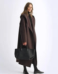 Magic World hooded wool cashmere blend cape coat product image 06