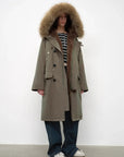 Fireladyfur Manchester City Old Stories II off-white parka back outfit view