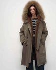 Fireladyfur Manchester City old story gray green upgraded hooded parka product cutout