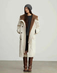 Fireladyfur Manchester City old story hooded down parka front outfit detail