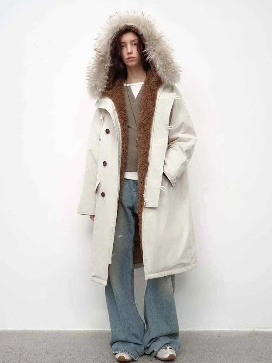 Fireladyfur Manchester City old story hooded parka product color cutout