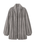 Meteor Variations Sapphire mink coat, transparent product view