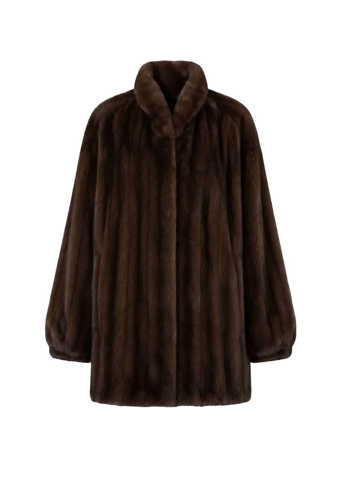 Meteor Variations Coffee mink coat, transparent product view