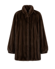 Meteor Variations Coffee mink coat, transparent product view