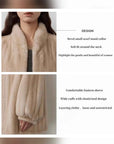 Meteor Variations mink coat collar, sleeve and silhouette design details