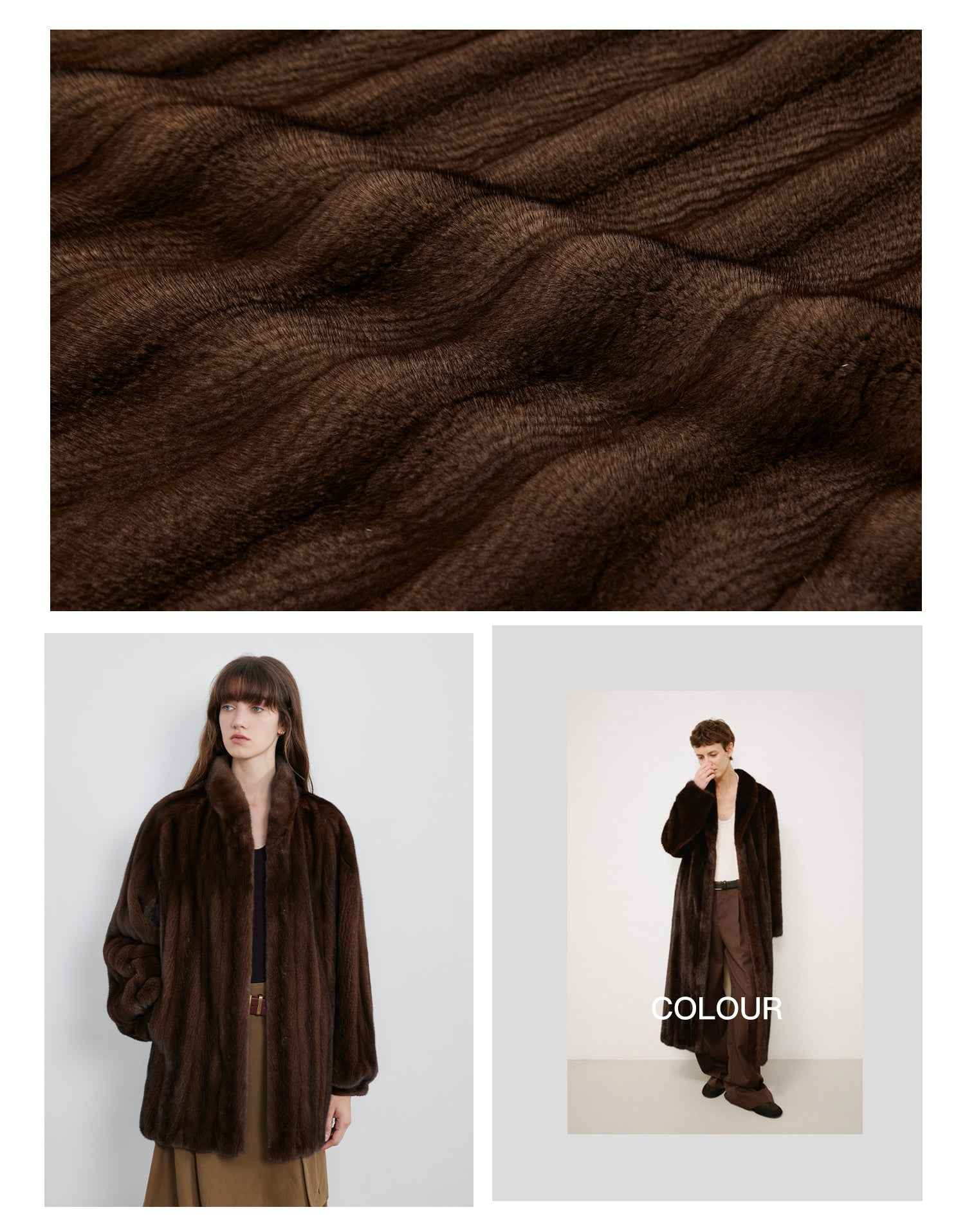 Meteor Variations Sable Fur Coat Women - variant_title