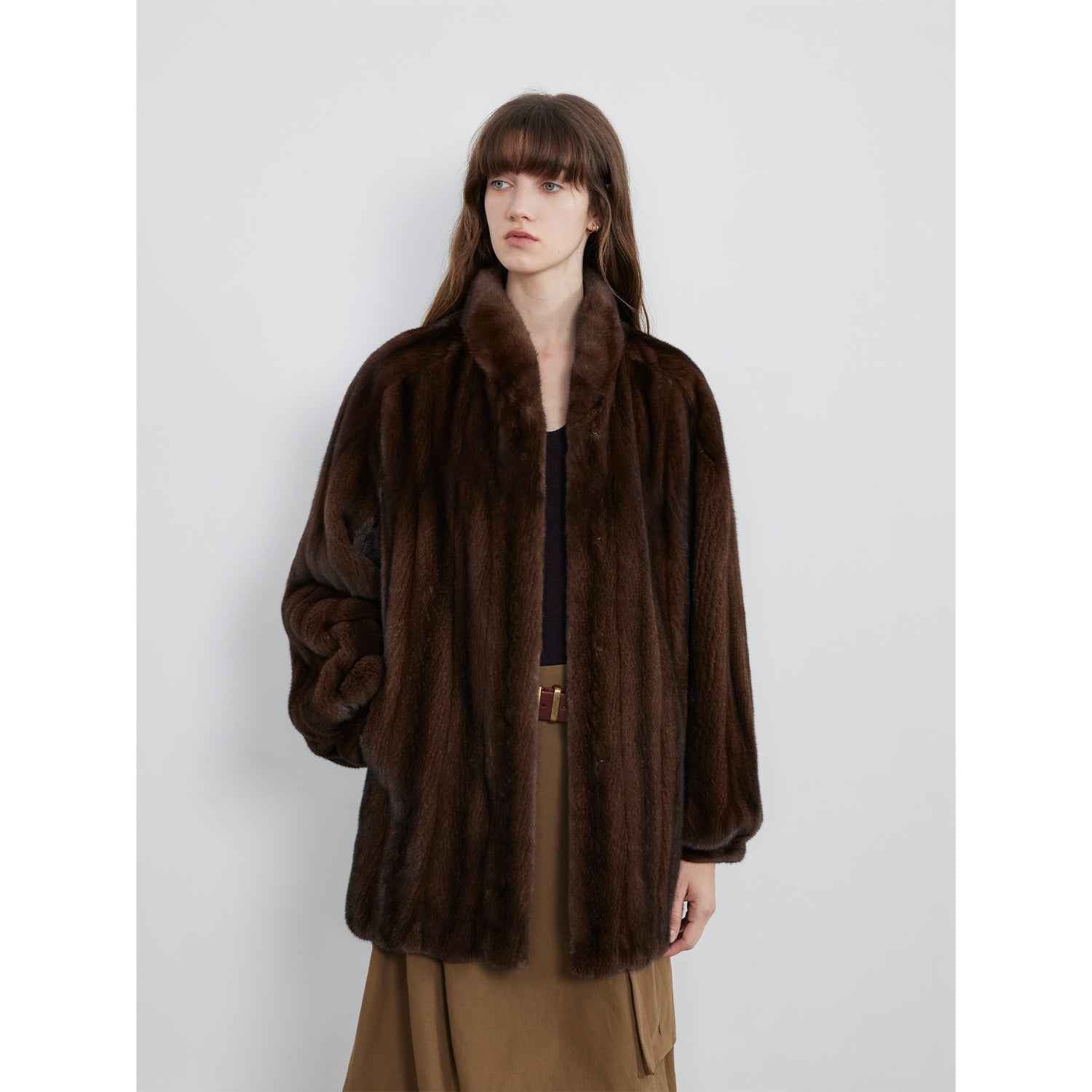Meteor Variations Sable Fur Coat Women - variant_title