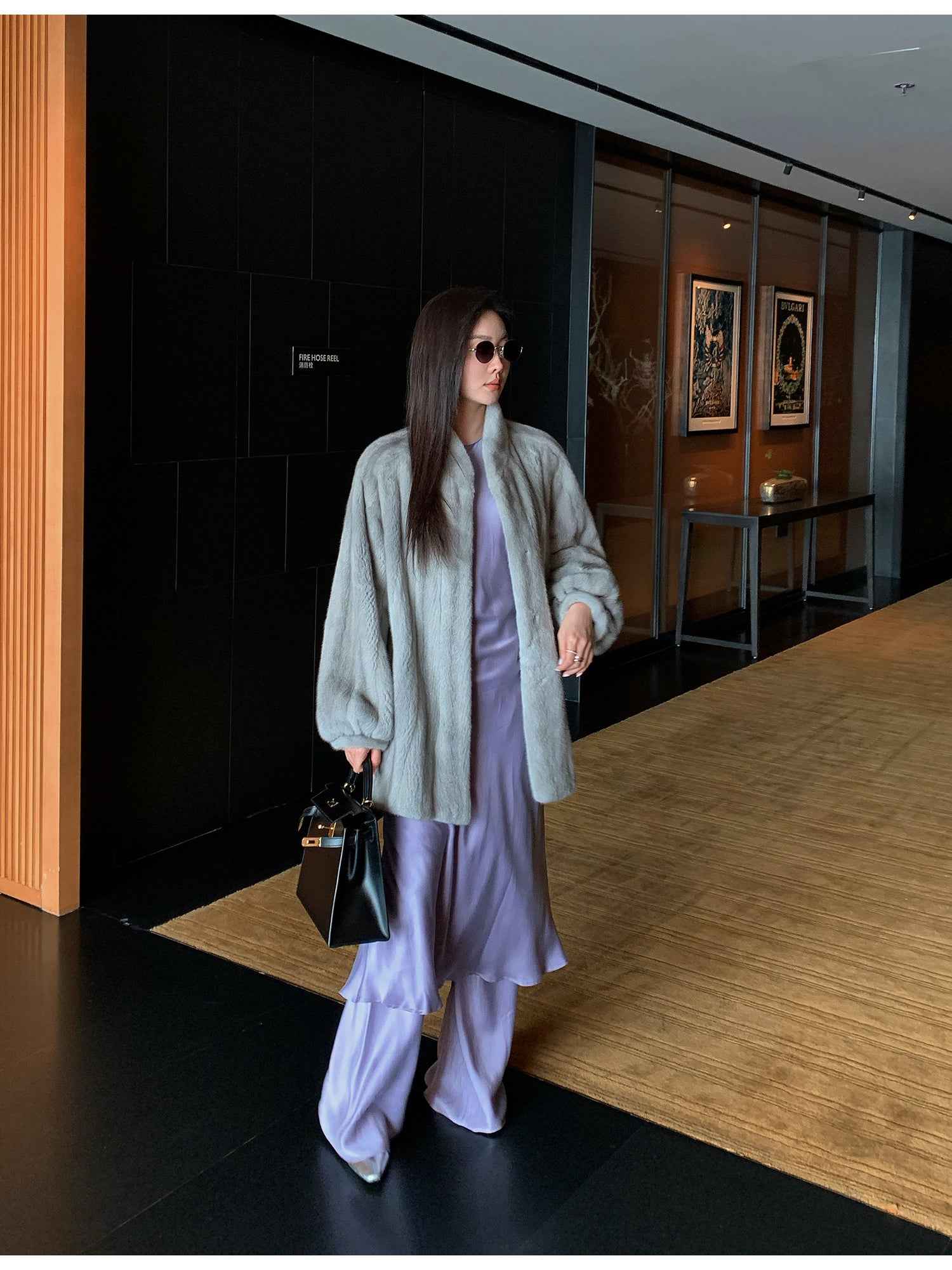 Meteor Variations Sable Fur Coat Women - variant_title