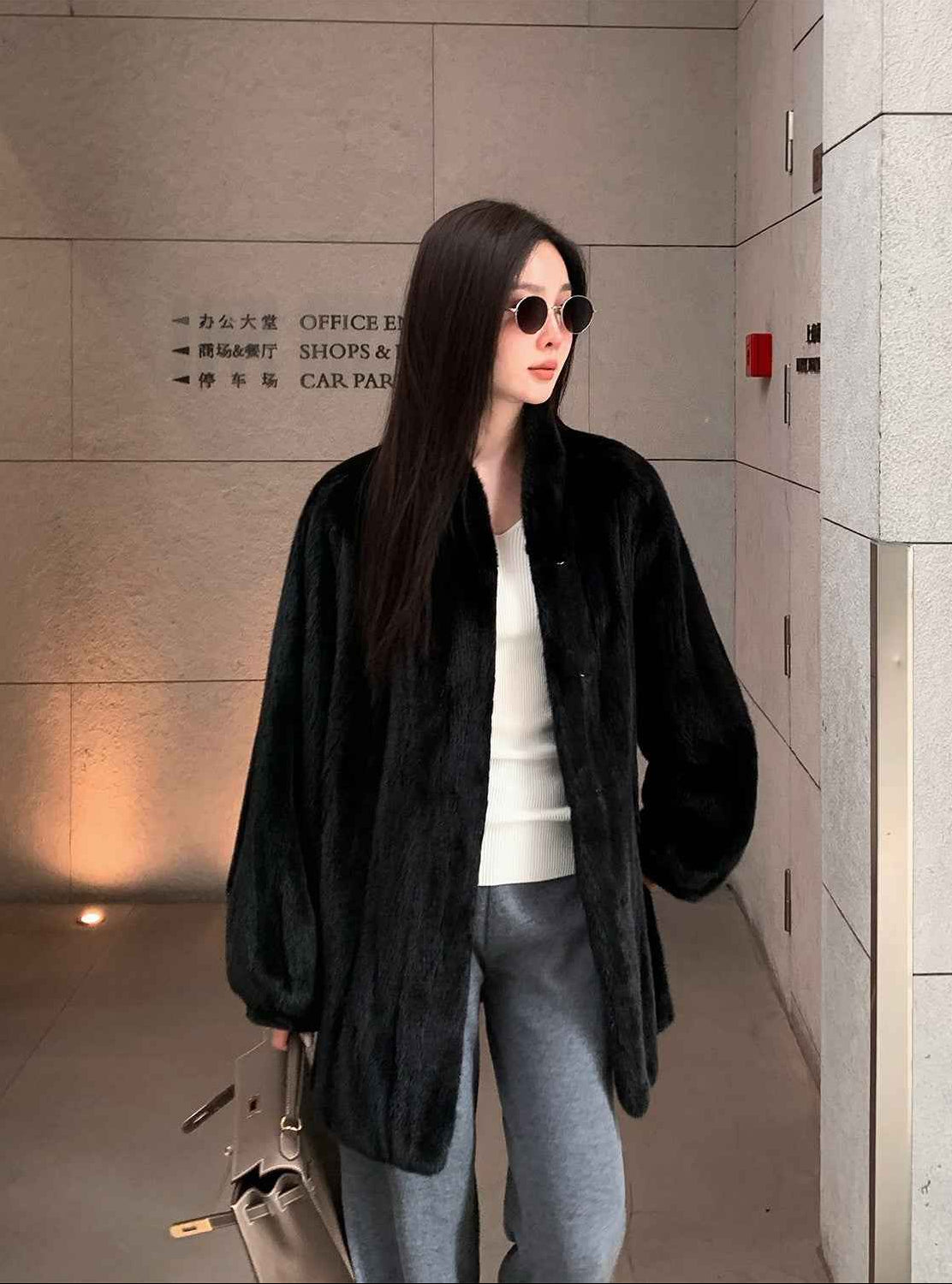 Meteor Variations Sable Fur Coat Women - variant_title