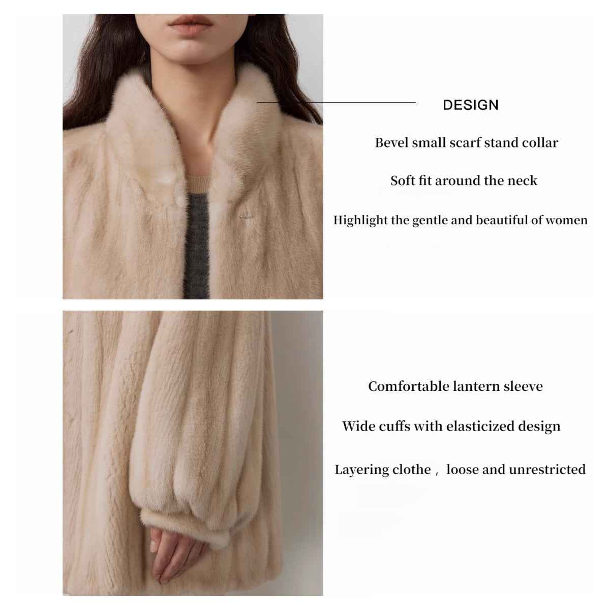 Meteor Variations Sable Fur Coat Women - variant_title