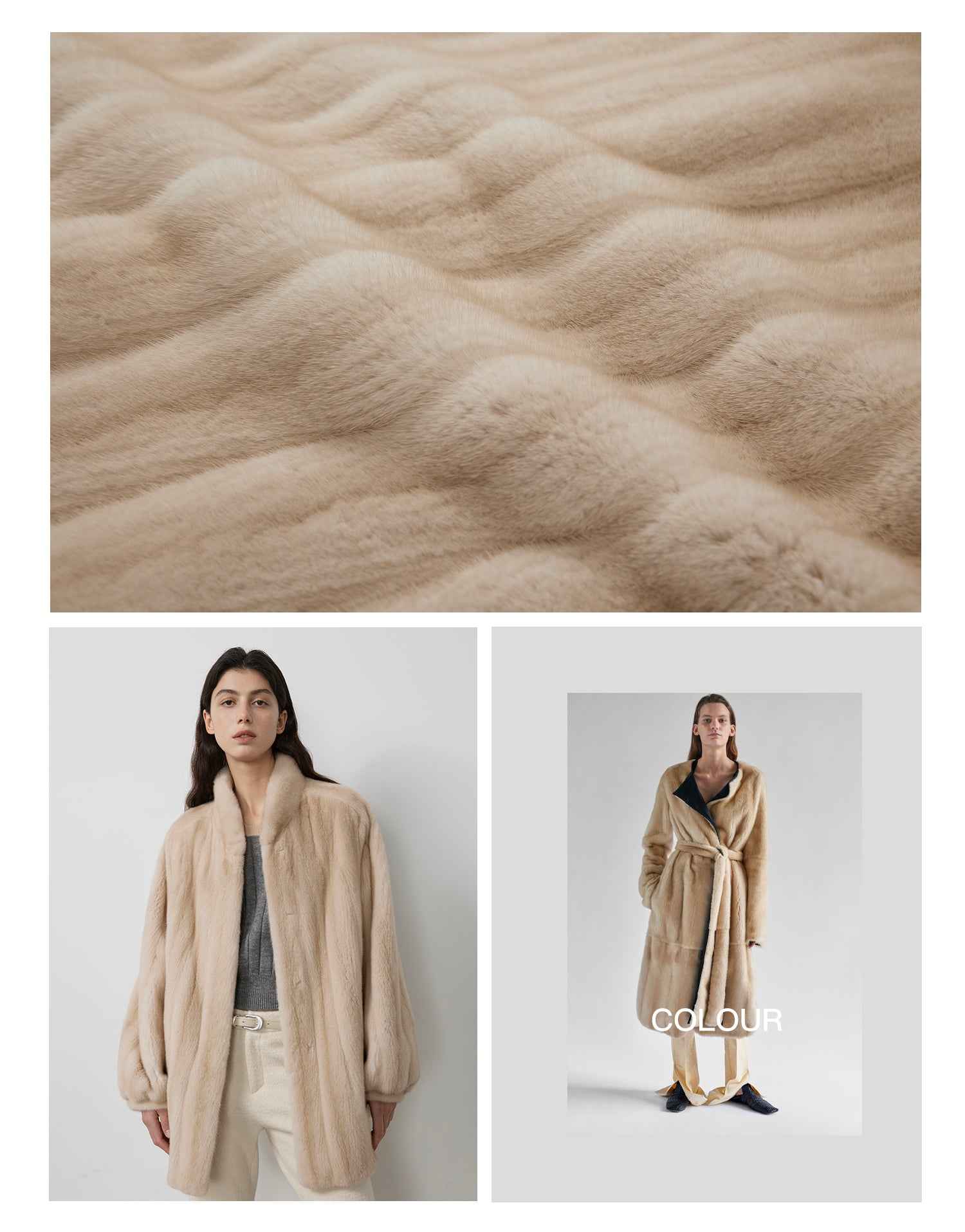 Meteor Variations Sable Fur Coat Women - variant_title