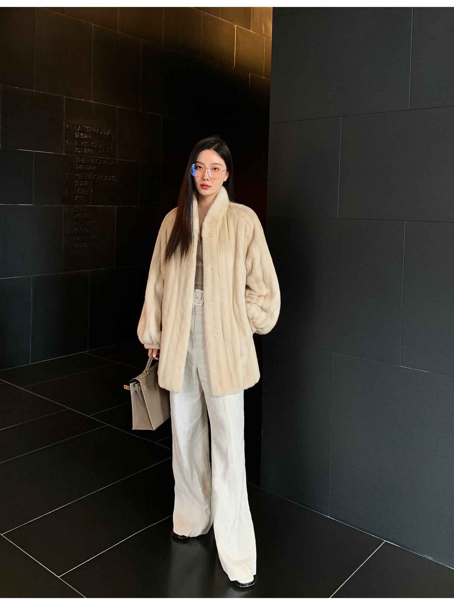 Meteor Variations Sable Fur Coat Women - variant_title