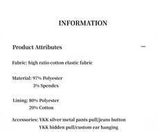 "Mid - Autumn Afternoon" Haute couture retro versatile straight - leg slightly flared wide - leg casual pants - variant_title