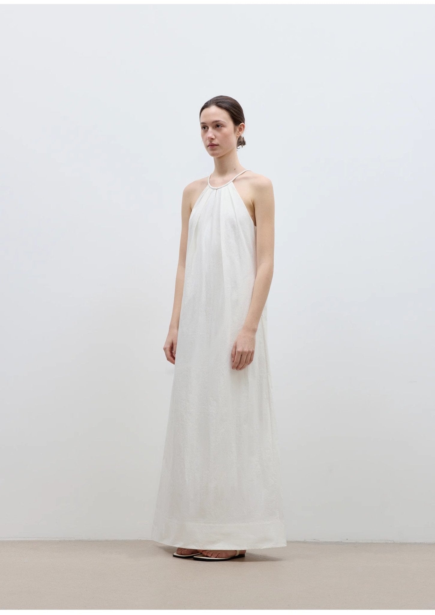 "Minimalist Rule" halter neck hollow design dress women's summer long dress - variant_title