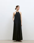 "Minimalist Rule" halter neck hollow design dress women's summer long dress - variant_title