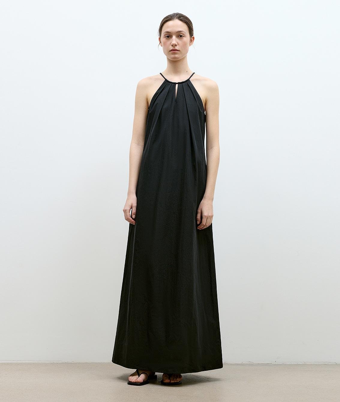 "Minimalist Rule" halter neck hollow design dress women's summer long dress - variant_title