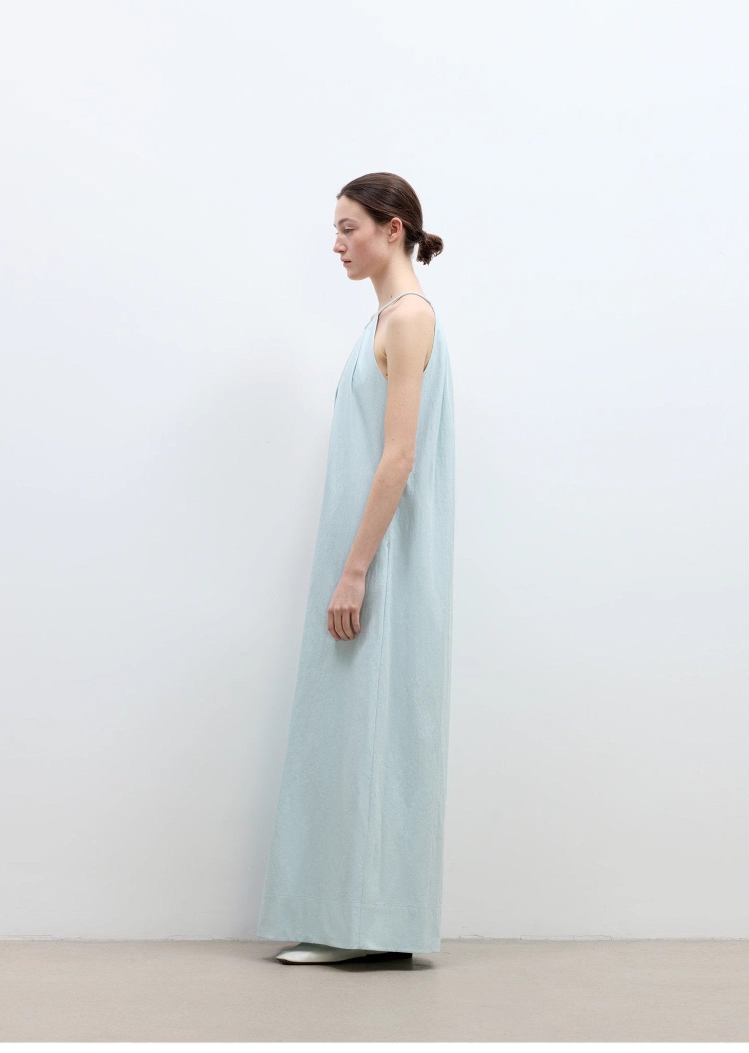 "Minimalist Rule" halter neck hollow design dress women's summer long dress - variant_title