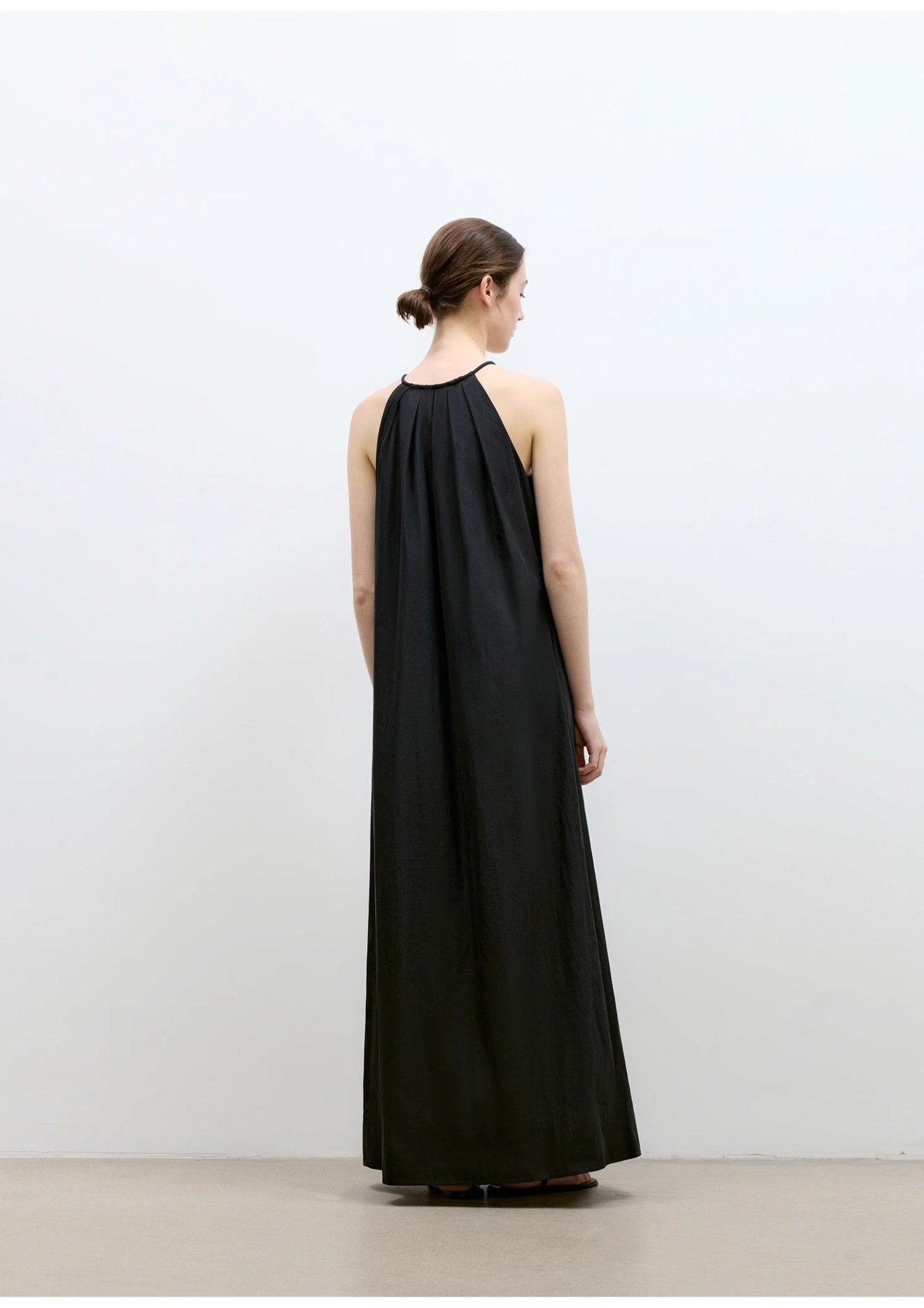 "Minimalist Rule" halter neck hollow design dress women's summer long dress - variant_title