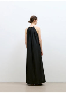 "Minimalist Rule" halter neck hollow design dress women's summer long dress - variant_title