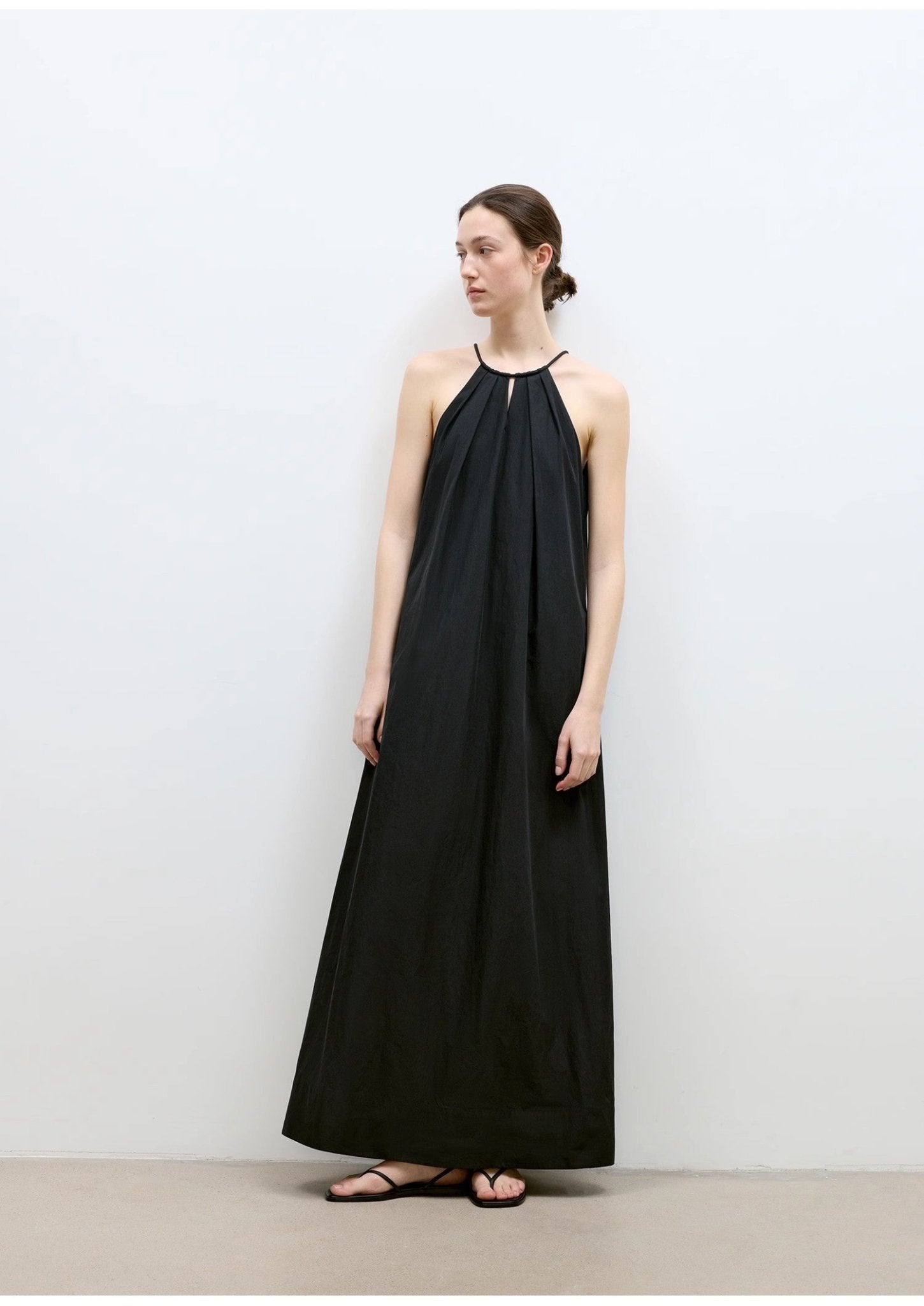 "Minimalist Rule" halter neck hollow design dress women's summer long dress - variant_title