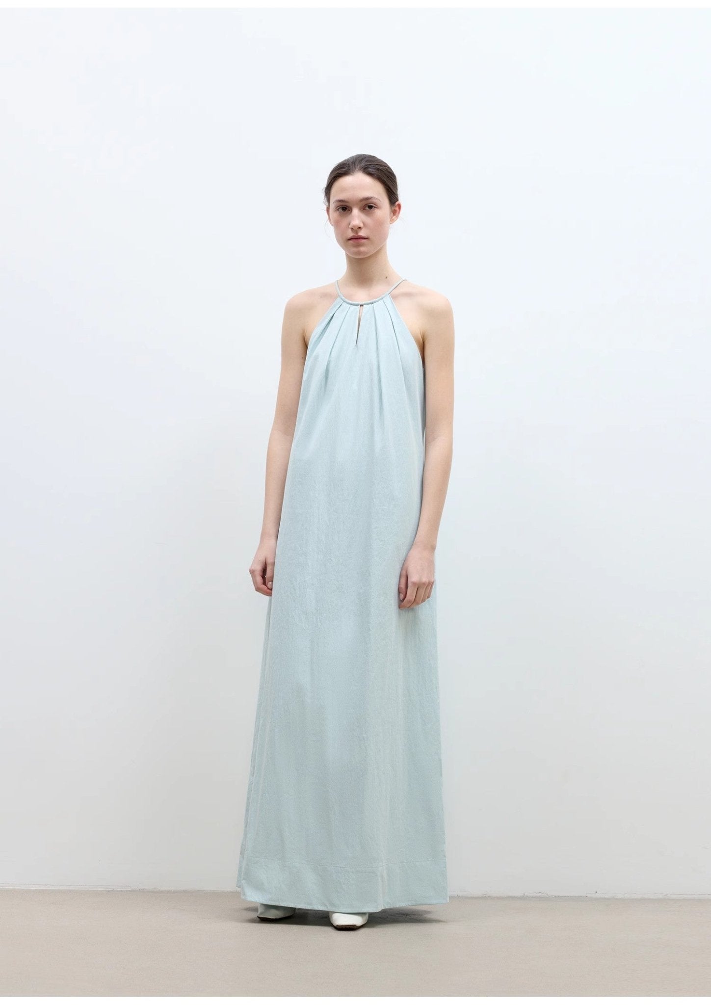 "Minimalist Rule" halter neck hollow design dress women's summer long dress - variant_title
