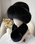Mink fur scarf autumn and winter warm double - sided fox fur ball scarf - variant_title