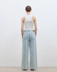 "Mint Flavor" High Waist Wide Leg Loose Washed Jeans Women - variant_title