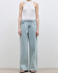 "Mint Flavor" High Waist Wide Leg Loose Washed Jeans Women - variant_title