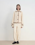 "Modern Milk Cafe" imported Hill fur merino sheepskin fur jacket - variant_title
