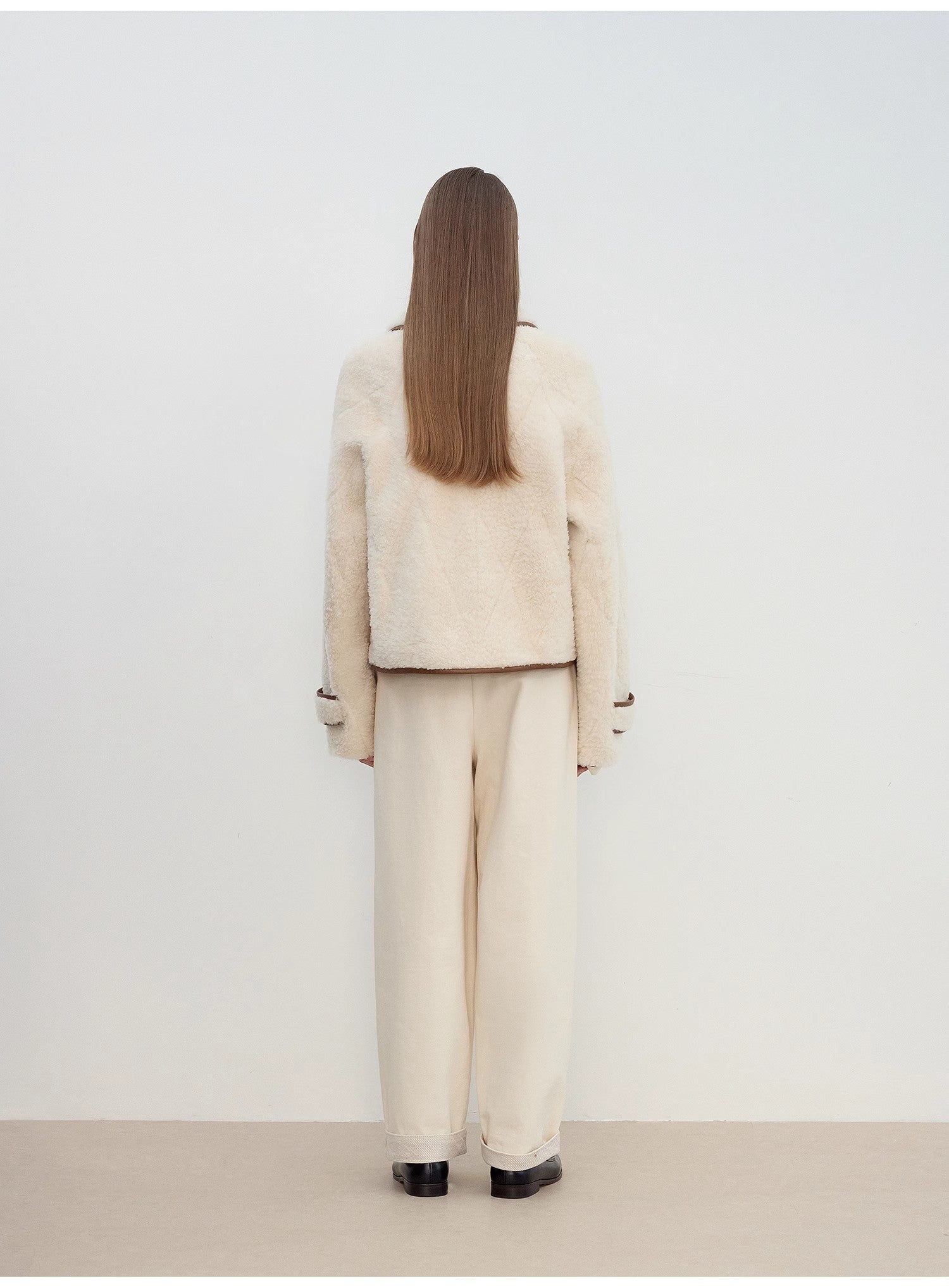 "Modern Milk Cafe" imported Hill fur merino sheepskin fur jacket - variant_title