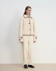 "Modern Milk Cafe" imported Hill fur merino sheepskin fur jacket - variant_title